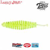 Lucky John Trick Worm 5CM (2''), 071 (LIME CHARTREUSE), 071, 10buc/borcan