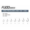 Carlige Fudo Chinu Two Sliced (CHTS-BN) nr.10, BN-Black Nickel, 11buc/plic