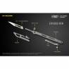 Cuțit utilitar NITECORE NTK07, Titan, lama 20mm tip bisturiu Nr.11, lungime totala 114.5mm