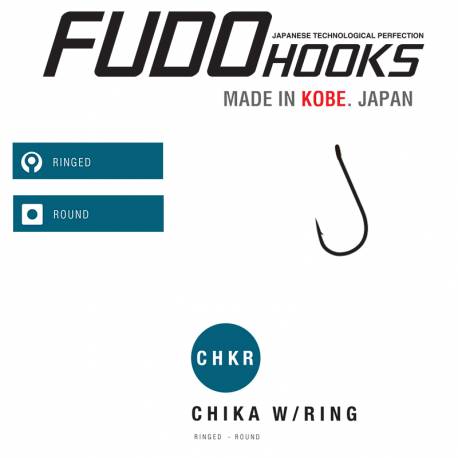 Carlige stationar FUDO Chika with Ring (CHKR-BN) Nr.17, BN-Black Nickel, 17buc/plic