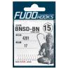 Carlige Fudo Banno Sode (BNSD-BN) nr.16, BN-Black Nickel, 17buc/plic