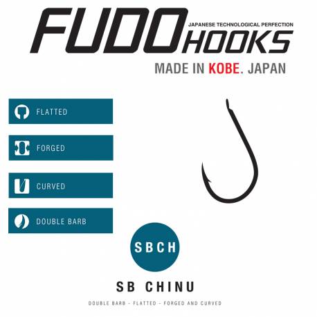 Carlige Fudo SB Chinu (SBCH-BN) nr.5, BN-Black Nickel, 9buc/plic