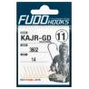 Carlige Fudo Koaji Round (KAJR-BN) nr.12, BN-Black Nickel, 17buc/plic