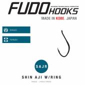 Carlige Fudo Shin Aji with Ring (SAJR-BN) nr.8, BN-Black Nickel, 15buc/plic