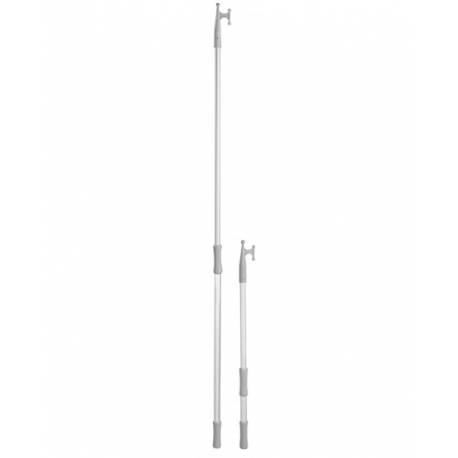 Cange telescopica PLASTIMO 62094, 120-210cm, aluminiu, maner cauciuc, carlig plastic