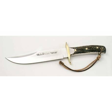 Cutit vanatoare MUELA BW-CLASIC-19A, lama full tang 19cm, maner corn de cerb