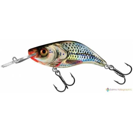 Vobler SALMO Sparky Shad SS4 Silver Holographic Shad, Floating, 4cm, 3g