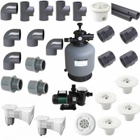 Kit (kituri) filtrare piscine beton WAINCRIS, volum maxim 100 mc