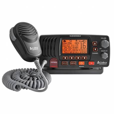 Radio marin VHF fix COBRA MARINE MR F57 E, DSC, IPX8, RF max 25 W - min 1W