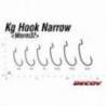 CARLIGE OFFSET DECOY WORM 37 KG NARROW NR.1/0, NS Black, 9 buc/plic