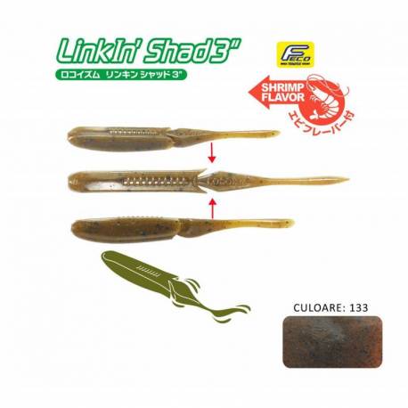 Shad TIEMCO LINKIN SHAD 3 7.6cm Culoare 133