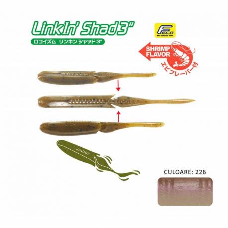 Shad TIEMCO LINKIN SHAD 3 7.6cm Culoare 226NS