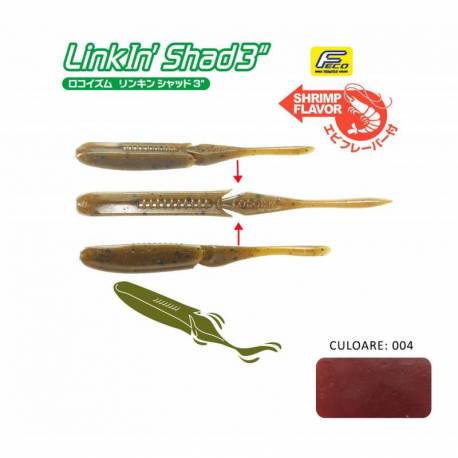 Shad TIEMCO LINKIN SHAD 4 10cm Culoare 004