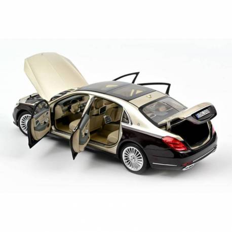 Macheta auto MERCEDES Maybach S650 (2018) 1:18 rosu inchis, argintiu