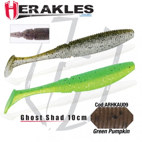 GHOST SHAD 10cm GREEN PUMPKIN