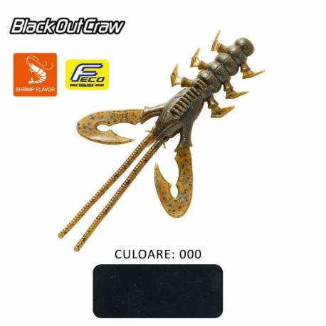 Naluca TIEMCO BLACK OUT CRAW 4, 10cm, Culoare 000