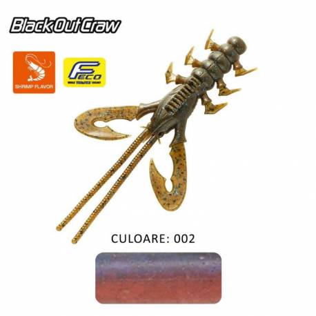 Naluca TIEMCO BLACK OUT CRAW 4, 10cm, Culoare 002