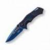 Briceag semi-automat JOKER Black and blue 8.5cm