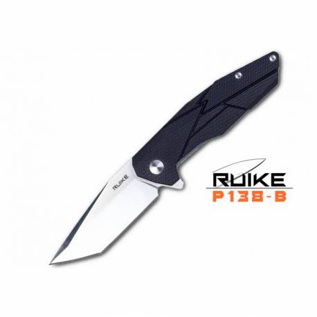  Briceag RUIKE P138-B, otel 14C28N, Negru, lama 9cm