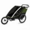 Carucior multisport THULE Chariot Cab 2, Aluminum/Cypress Green