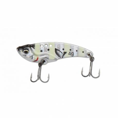 Cicada SAVAGE GEAR 4D VIB Blade SW 3.5cm, 4g, culoare Zebra Glow