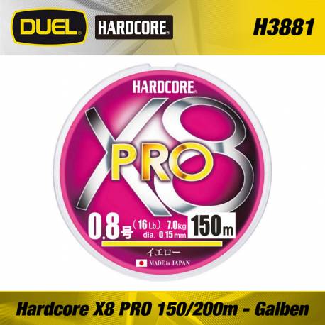 HARDCORE X8 PRO 200m 1.2/12.0Kg (0.19mm)