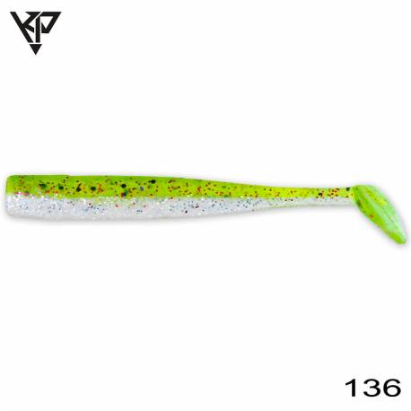 Naluci soft KP BAITS Slim Shad 4'' 10cm, culoare 136, 5 buc./plic