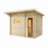 Sauna de exterior SENTIOTEC Lava 341x230x270cm