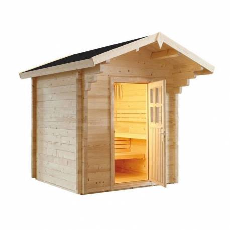 Sauna de exterior SENTIOTEC Country, 230x230x290cm