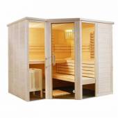 Cabina sauna mixta SENTIOTEC Arktis Infra+, lemn masiv, 234x206x204cm