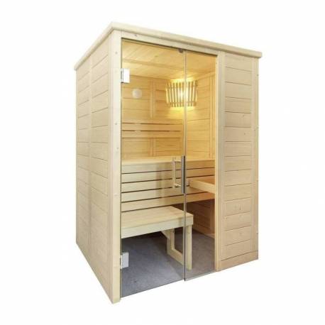 Cabina sauna SENTIOTEC Alaska Mini, lemn masiv, 160x110x204cm