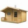 Sauna de exterior HARVIA Keitele cu terasa si incalzitor electric S04000B