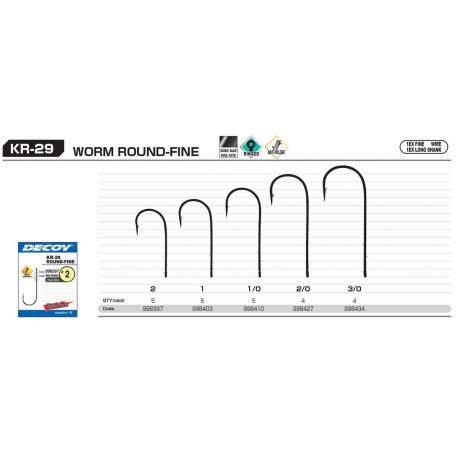 CARLIGE DECOY WORM KR29 ROUND FINE NR.1