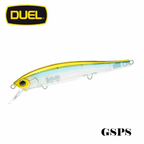 Vobler DUEL HARDCORE MINNOW FLAT 110SP, 11cm, 15.5g, culoare GSPS