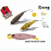 Vobler HERAKLES Waving-R S, 4cm, 2.4g, culoare Ghost PG Pellet Glow