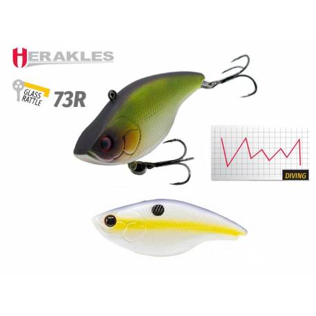 Vobler HERAKLES Blaze Rattle 73R, Sinking, 7.3cm, 17g, culoare Sexy Shad