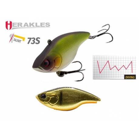 Vobler HERAKLES Blaze 73 Silent, Sinking, 7.3cm, 17g, culoare Kinkuro