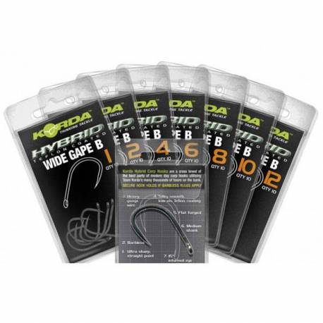 Carlig KORDA Wide Gape Barbless nr.8, 10 buc/plic