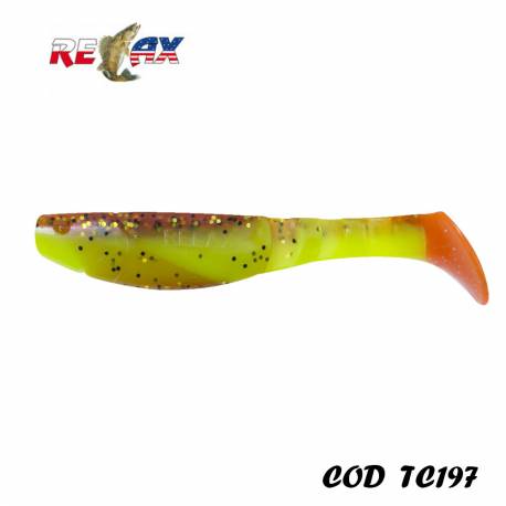 Shad RELAX Kopyto 4L Tricolor, 10cm, 14g, culoare TC197, 4buc/plic