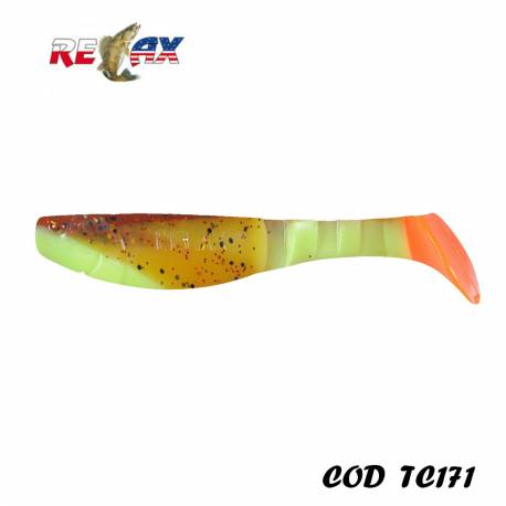 Shad RELAX Kopyto 4L Tricolor, 10cm, 14g, culoare TC171, 4buc/plic