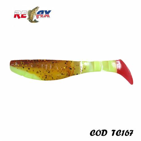 Shad RELAX Kopyto 4L Tricolor, 10cm, 14g, culoare TC167, 4buc/plic