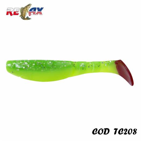 Shad RELAX Kopyto 4L Tricolor, 10cm, 14g, culoare TC208, 4buc/plic