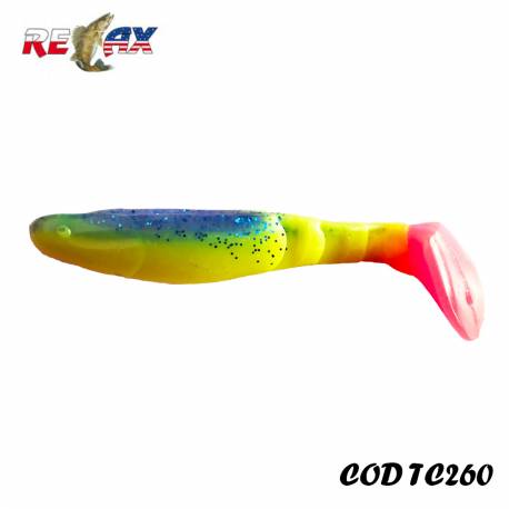 Shad RELAX Kopyto Tricolor, 7.5cm, 7g, culoare TC260, 5 buc./plic