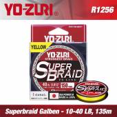 Fir textil YO-ZURI SUPERBRAID 150YDS Yellow, 135m, 30Lbs, 0.28mm