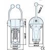 Maneta comanda barca B302CR cu montare laterala, pentru 2 motoare