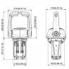 Comenzi barca ULTRAFLEX B502 Lock, cu 2 manete, montare top