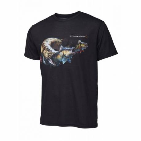 Tricou SAVAGE GEAR Cannibal Black, marimea M