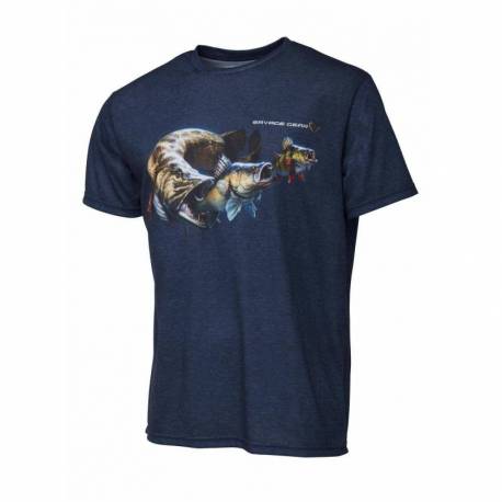 Tricou SAVAGE GEAR Cannibal Blue, marimea L