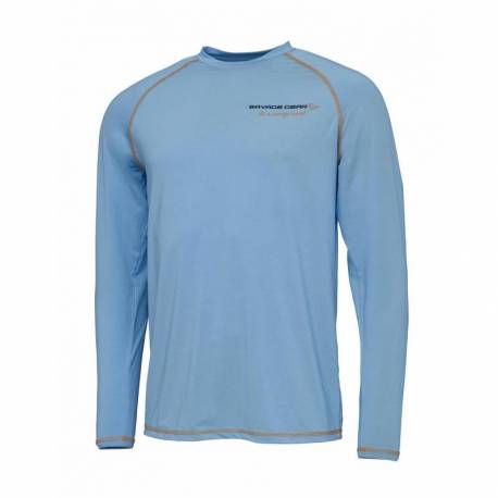 Tricou UV SAVAGE GEAR Aqua Long Sleeve Tee Bonnie Blue, marimea M