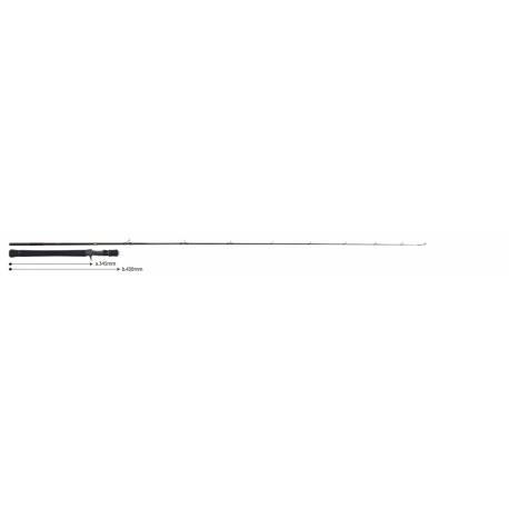 Lanseta baitcasting YAMAGA BLANKS Baronknight CF66 Cast, 1.98m, 28g, 2 tronsoane